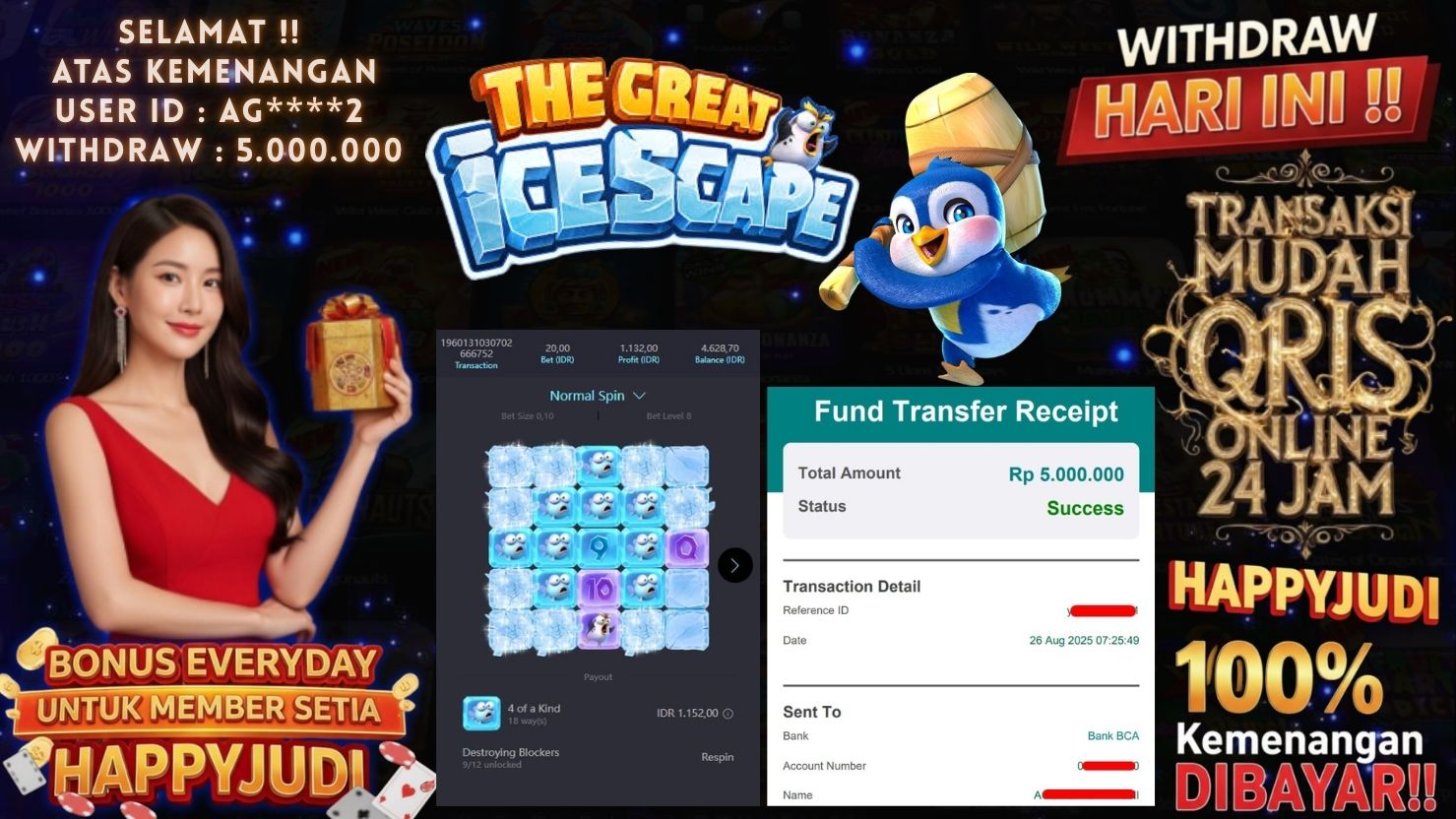 HAPPYJUDI JACKPOT SLOT THE GREAT ICESCAPE